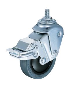 Threaded Type Shock Absorbing Casters  (nylon wheel rubber tire)