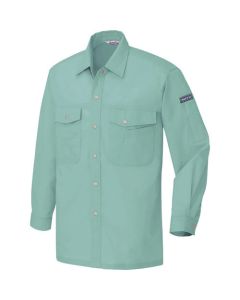เชิ้ตแขนยาว (ไม่มีโทนสี/ผ้าบาง) (unisex) สีฟ้าคราม LL