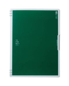 Double ring notebook Tefrane flap semi-B5 green