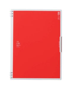 Double ring notebook Tefrane flap semi-B5 red
