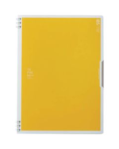 Double ring notebook Tefrane flap semi-B5 yellow