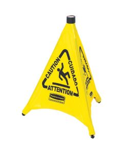 Pop-Up Safety Cone, 20 with Multilingual Caution Imprint