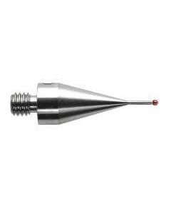 เข็มวัดชิ้นงานทรงตรง M4 ก้านสแตนเลส ปลายทับทิม 19.5mm Dia. 1mm