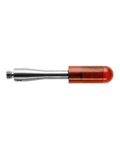เข็มวัดชิ้นงานทรงกระบอก M2 ก้านสแตนเลส ปลายทับทิม 21.2mm Dia. 2mm