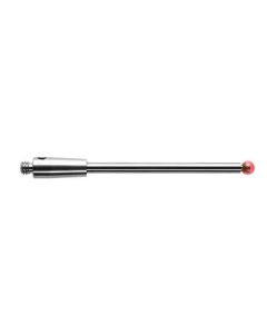 เข็มวัดชิ้นงานทรงตรง M2 ก้านคาร์ไบด์ ปลายทับทิม 30mm Dia. 2mm