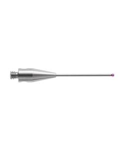 เข็มวัดชิ้นงานทรงตรง M2 ก้านคาร์ไบด์ ปลายทับทิม 20mm Dia. 0.7mm