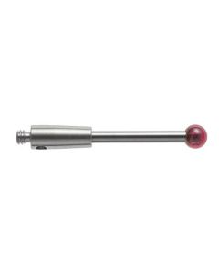 เข็มวัดชิ้นงานทรงตรง M2 ก้านคาร์ไบด์ ปลายทับทิม 20mm Dia. 2mm