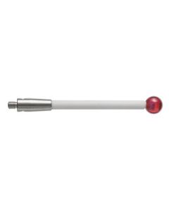 เข็มวัดชิ้นงานทรงตรง M2 ก้านเซรามิก ปลายทับทิม 30mm Dia. 3mm