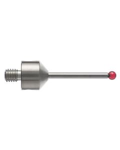 เข็มวัดชิ้นงานทรงตรง M5 ก้านคาร์ไบด์ ปลายทับทิม 30mm Dia. 3mm