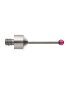 เข็มวัดชิ้นงานทรงตรง M5 ก้านคาร์ไบด์ ปลายทับทิม 30mm Dia. 4mm