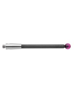 เข็มวัดชิ้นงานทรงตรง M2 ก้านเส้นใยคาร์บอน ปลายทับทิม 30mm Dia. 3mm