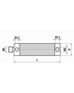 M3 carbon fibre stylus extension, L 80 mm, for Zeiss applications