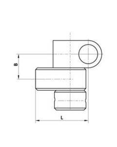 M3 titanium knuckle XXT, 1.65 g, L 10 mm, for Zeiss applications