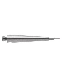 เข็มวัดชิ้นงานทรงตรง M2 ก้านคาร์ไบด์ ปลายทับทิม 20mm Dia. 0.3mm