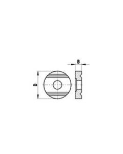 M5 stainless steel grooved washer, for star Styli, D 11 mm, for Zeiss applications