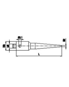 M5 stainless steel holder for digitilisation Styli, L 119 mm, for Zeiss applications