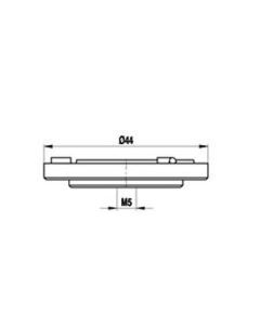 M5 aluminium adaptor plate for Prismo dynamic systems, 144 g, for Zeiss applications