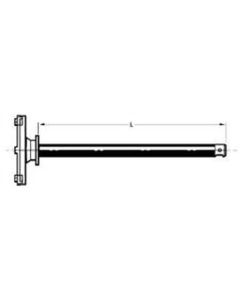 M3 aluminium reference adaptor plate, XXT TL2, L 75mm, for Zeiss applications