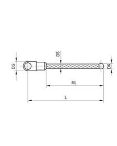 M3 1/4 star stylus, Ø3 mm ruby ball, carbon fibre stem, ML 11 mm, for Zeiss applications