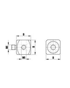 M5 titanium cube, 13 g, for Zeiss Applications