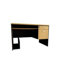 โต๊ะทำงาน บีช-ดำ ONE M x 120-B