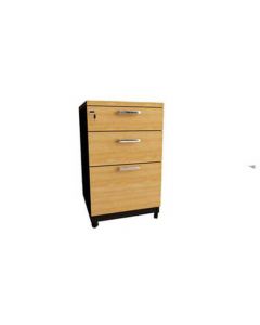 ตู้ลิ้นชักแขวนแฟ้ม บีช-ดำ ONE MFB42-B