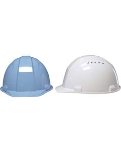 A-01 หมวกกันน็อคทรง V สีฟ้า HA1 ภายใน KP