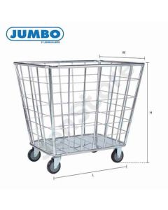 รถเข็นผ้าเปียก แบบสแตนเลสโปร่ง LCW-R8010