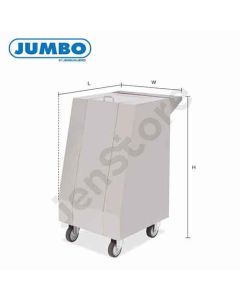 รถเข็นสแตนเลส สำหรับขนเงิน W500xL500xH900 มม. CT-5050