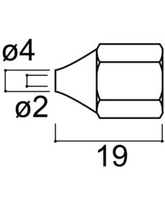 NOZZLE/2.0MM FOR 804 1อัน