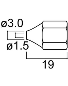 NOZZLE/1.5MM FOR 804 1อัน