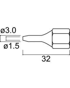 LONG NOZZLE/1.5MM FOR 804 1อัน