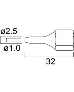 LONG NOZZLE/1.0MM FOR 804 1อัน