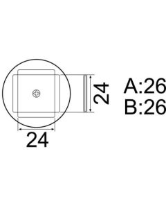 หัวฉีด PLCC 25mmX25mm (68 พิน)