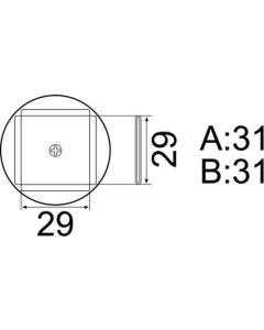 NOZZLE/PLCC 30MMX30MM (84 PINS) FOR FR801-803B. 850. 850B. 850D 852. 702B 1อัน