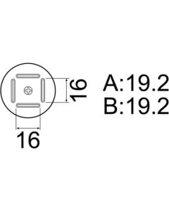 หัวฉีด BQFP 19mmX19mm