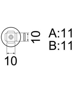 NOZZLE/PLCC 9MMX9MM (20PINS) FOR FR801-803B. 850. 850B. 850D 852. 702B 1อัน