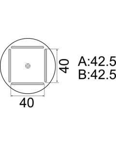 NOZZLE/QFP 42.5MMX42.5MM FOR FR801-803B. 850. 850B. 850D 852. 702B 1อัน