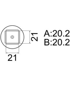 NOZZLE/QFP 20MX20MM FOR FR801-803B. 850. 850B. 850D 852. 702B 1อัน