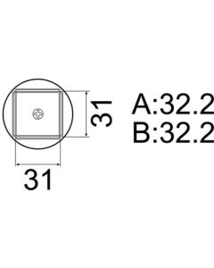 NOZZLE/QFP 32MMX32MM FOR FR801-803B. 850. 850B. 850D 852. 702B 1อัน