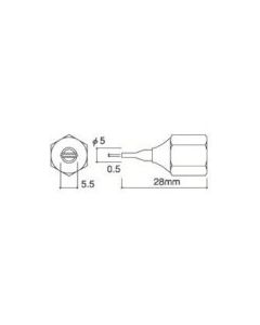 Nozzle/Spatula 0.5Mmx4Mm 1อัน