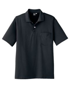 เสื้อโปโลแขนสั้นระบายอากาศได้ดี แห้งเร็ว สีถ่าน L