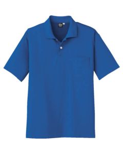 เสื้อโปโลแขนสั้นระบายอากาศได้ดี แห้งเร็ว สีฟ้า Real Blue 5L