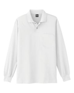 เสื้อโปโลแขนยาว A-16680 สีขาว 4L