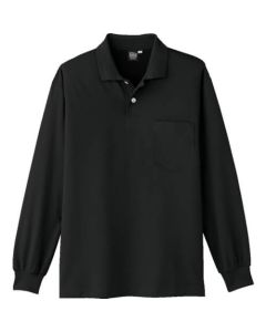 เสื้อโปโลแขนยาว A-1668 13 สีดำ NL