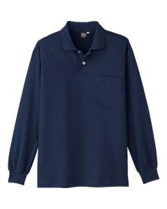เสื้อโปโลแขนยาว A-1668 1 สีกรมท่า LL