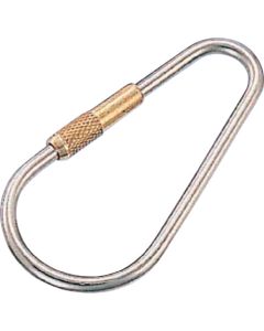 Stailess Steel Key-ring w/brass nut