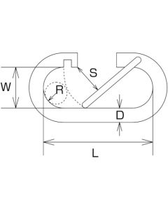 Stainless Steel Oval Hook