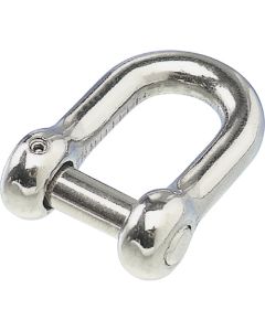 Stainless Steel D-shackle CS sunk Ditch w/hollow screw