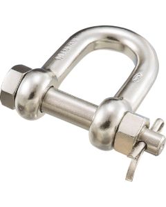 Stainless Steel Safety D-Shackle, Bolt type